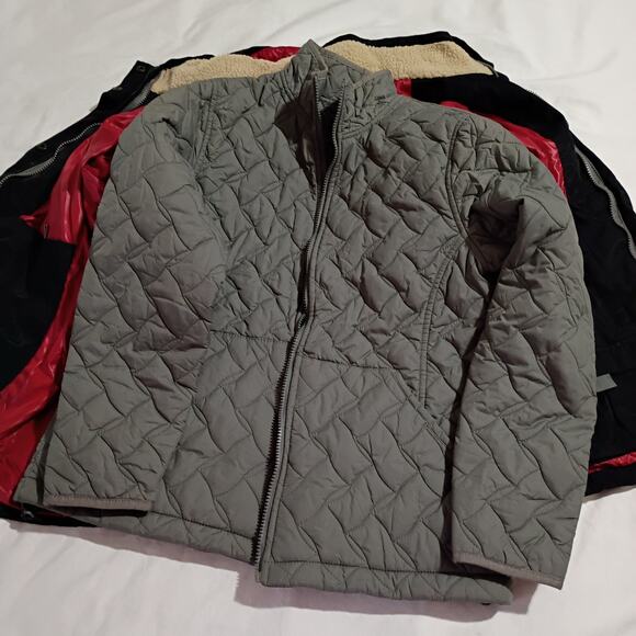 Lands' End 3-in-1 Women's s (6/8) Winter Jacket (Squall?) Hidden Hood Black - Picture 3 of 16